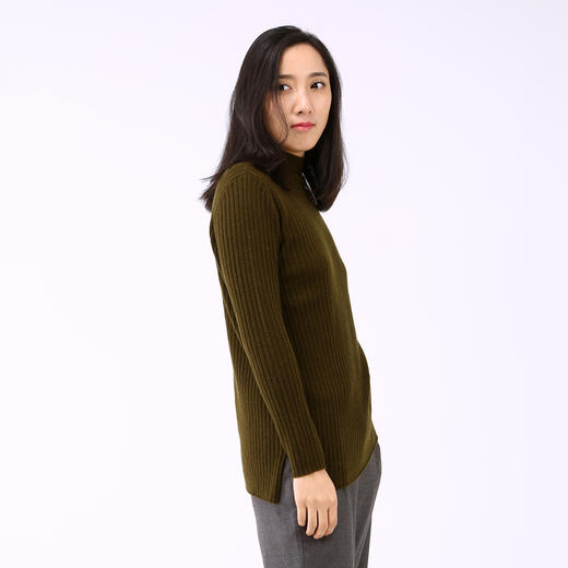 丁摩 羊毛斜纹开叉打底针织衫7906cn251DC149-WX217 商品图2