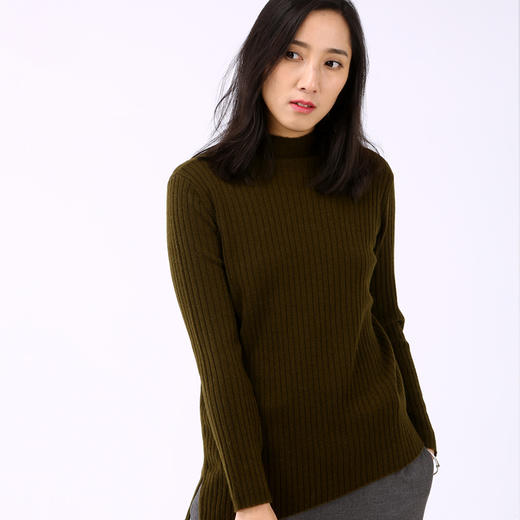 丁摩 羊毛斜纹开叉打底针织衫7906cn251DC149-WX217 商品图0