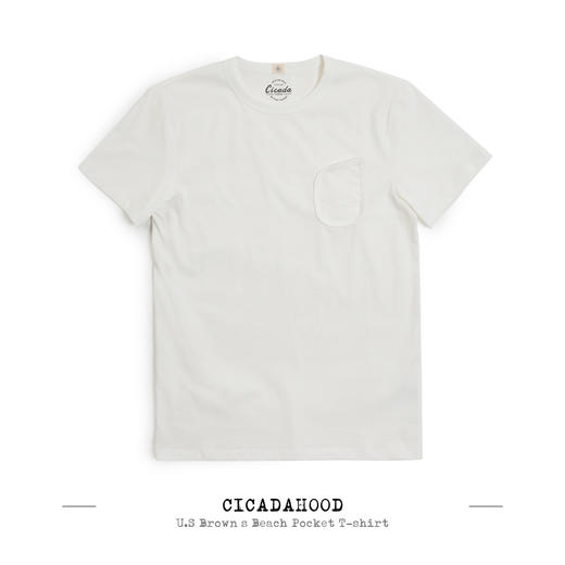 Cicadahood U.S Brown’s Beach Pocket T-shirt 美式复古运动T恤 商品图5