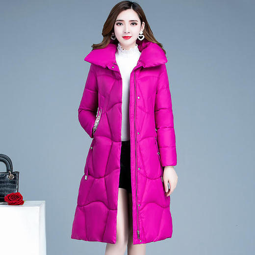 WH-KED-93A106秋冬新款韩版时尚优雅羽绒棉服 商品图0