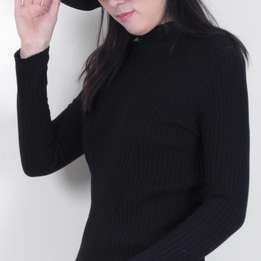 丁摩 羊毛斜纹开叉打底针织衫7906cn251DC149-WX217 商品图7