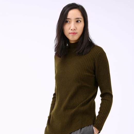 丁摩 羊毛斜纹开叉打底针织衫7906cn251DC149-WX217 商品图3