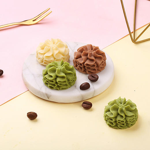 花样曲奇三色口味入口即化香醇咖啡花样抹茶经典黄油