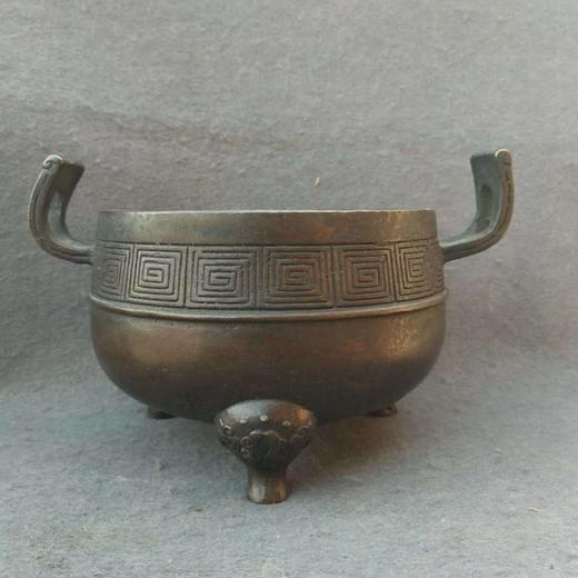 朝冠耳铜香炉 商品图2