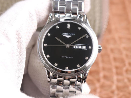 浪qin军旗系列双日历，尺寸38.5mm.中英文星期日历双显示，搭配​精​磨刻字ETA2836​机芯V8认证，进​口蓝宝​石镜​面.一​表​一码一吊​牌无重​复,男士手表，透底，精钢表带，自动机械机芯 商品图0