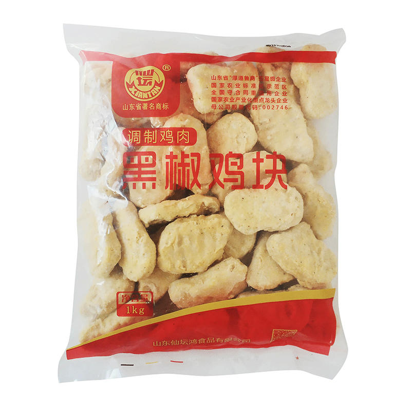 仙坛 肯德基同款 黑椒鸡块 1kg/包 高含肉量