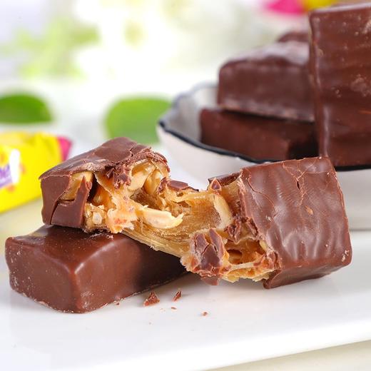 糖果丨俄罗斯进口糖果kdv黄花生士力架巧克力味花生夹心糖500g包婚庆