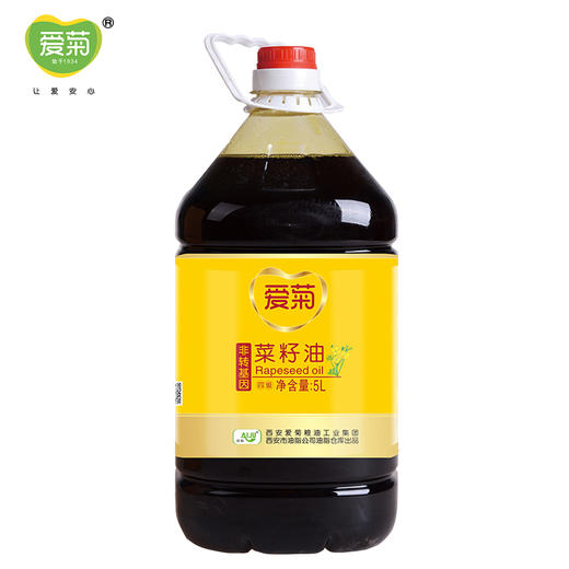 爱菊 食用油 四级 菜籽油 5L 商品图0