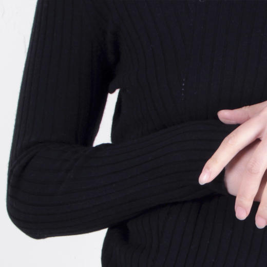 丁摩 羊毛斜纹开叉打底针织衫7906cn251DC149-WX217 商品图8