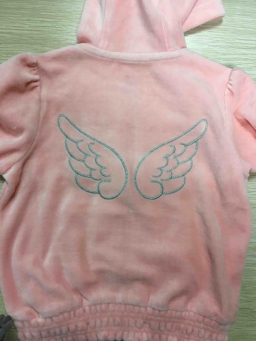 棉果果春秋季女童天鹅绒长袖外套M122100220137 商品图3