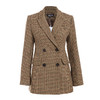 VIMAGE纬漫纪冬季复古格纹职业通勤双排扣西装短外套女V1214805 商品缩略图4