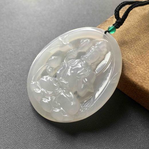 糯冰种翡翠大观音牌 商品图4
