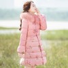 LL-倩怜-优雅气质修身显瘦绣花羽绒服 商品缩略图0