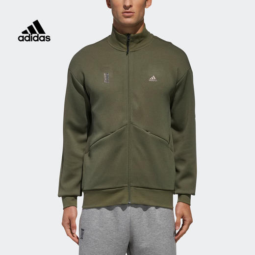 Adidas阿迪达斯 WJ TT SWT 男装运动针织立领外套 商品图0