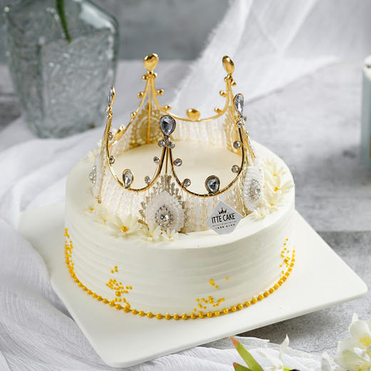 【女王皇冠】淡奶油  新鲜水果  送女士生日蛋糕   商品图1