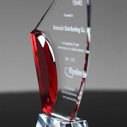 水晶奖杯帆船奖杯比赛纪念留念奖杯个性团队奖牌 商品图3