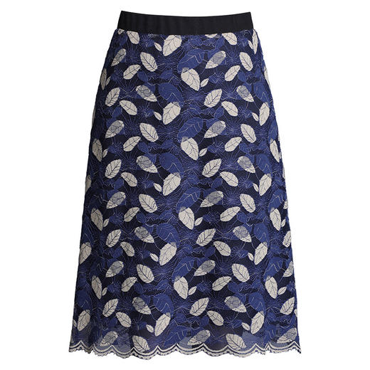 KP-MH1405秋冬中长款加厚高腰蕾丝a字裙 商品图4