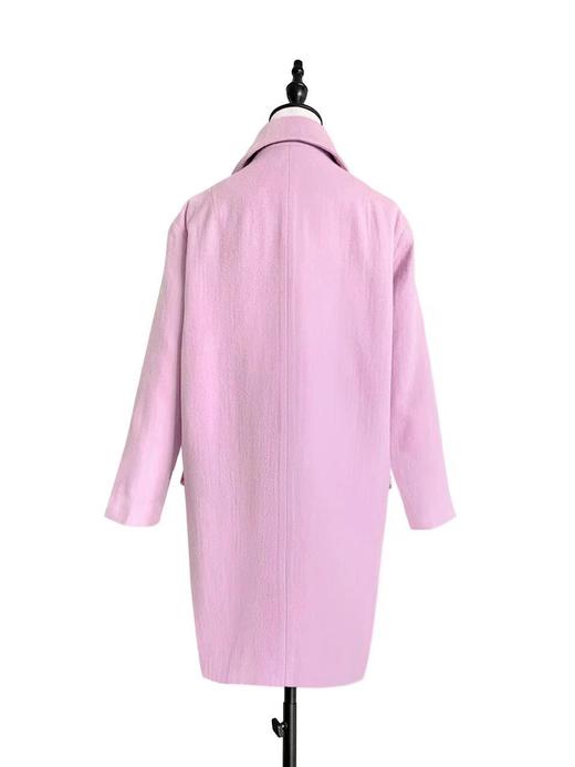 TYNVIE 多层花边装饰领西装廓形大衣 - 粉色 商品图3