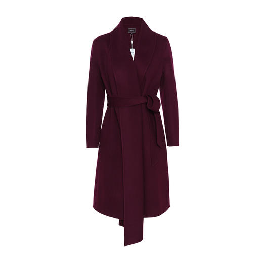  EITIE爱特爱春季新款时尚围脖修身羊毛呢大衣中长款6014716 商品图4