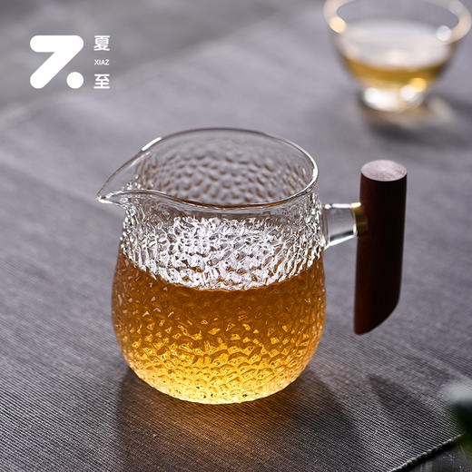 公道杯-玻璃六角/四方/圆肚锤纹公道杯 商品图1