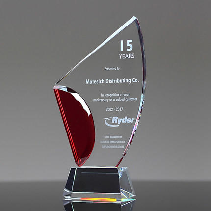 水晶奖杯帆船奖杯比赛纪念留念奖杯个性团队奖牌 商品图1