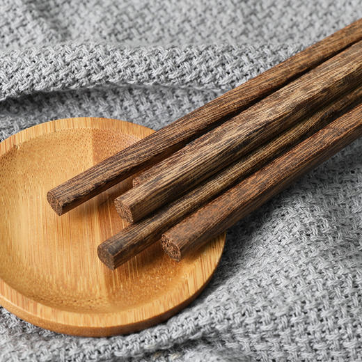 客满多天然无漆无蜡鹧鸪豆鸡翅木木筷子原木家用酒店筷子10双装km608