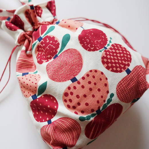 HUJI祤集Dilly手提袋插画小苹果红 商品图3