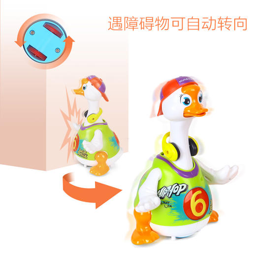 汇乐摇摆鹅会唱歌跳舞儿童电动抖音小鸭子宝宝1-3岁男孩TX 商品图1