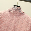 YL-1225秋冬加绒弹力蕾丝花朵打底衫 商品缩略图2