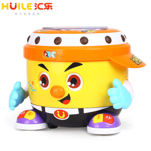 汇乐婴儿大号拍拍鼓宝宝手拍鼓电动音乐跳舞早教6-12个月玩具 商品图2