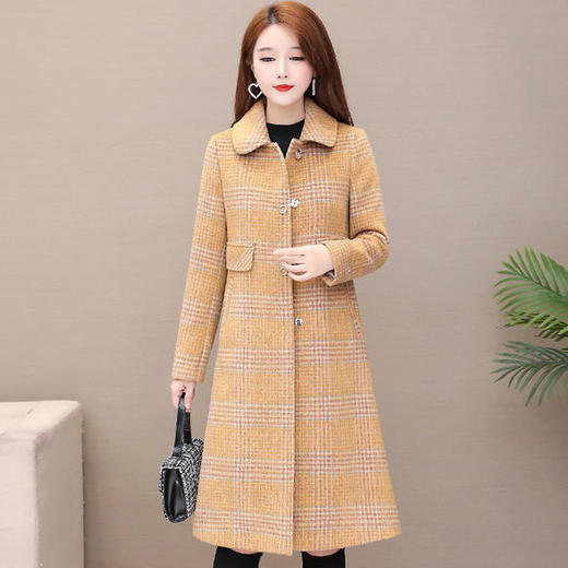 YWE-S085冬季新款韩版时尚毛呢外套 商品图1