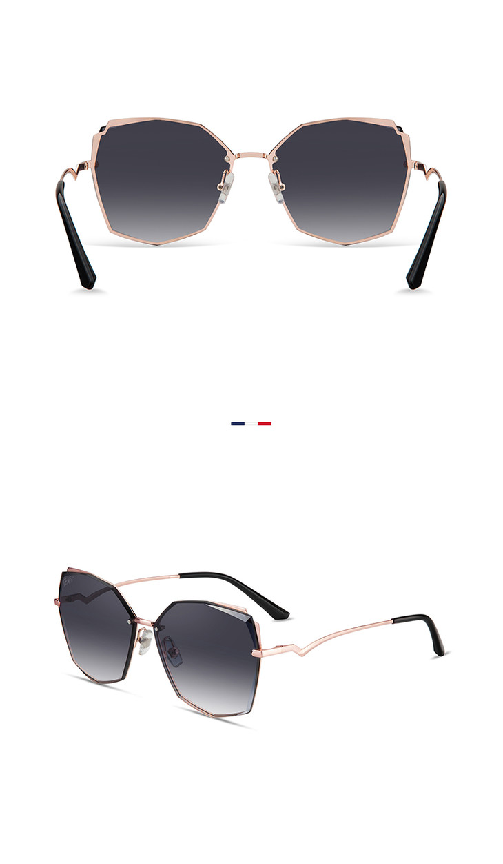 海俪恩新款墨镜女韩版潮开车圆脸复古眼镜时尚潮流太阳镜n6708