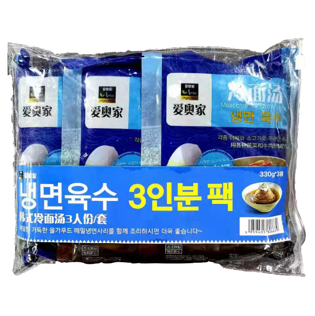 올가푸드 물냉면육수 3인분팩330g*3