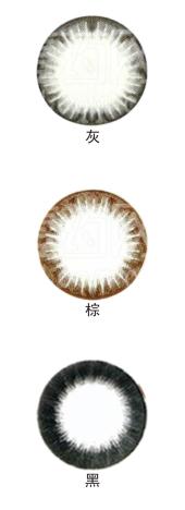 艾爵美瞳  （黑，棕，灰）  年抛    一片装 商品图4