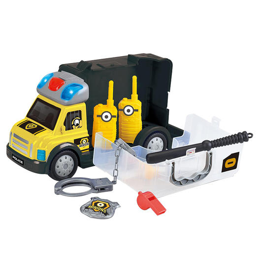 小黄人儿童警车玩具车3-6周岁宝宝警察车套装4耐摔男孩小汽车模型FDC 商品图0