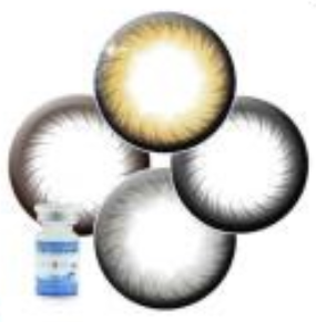 艾爵180美瞳    （黑，棕，灰，巧） 半年    一片装