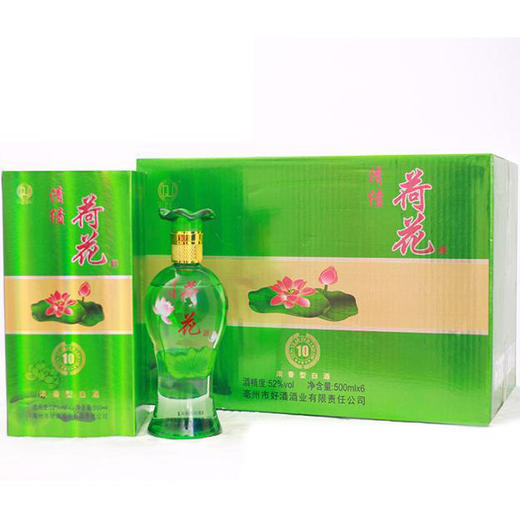 清绩国礼荷花酒10年陈酿52度500ml/1瓶/2瓶/6瓶整箱 商品图3