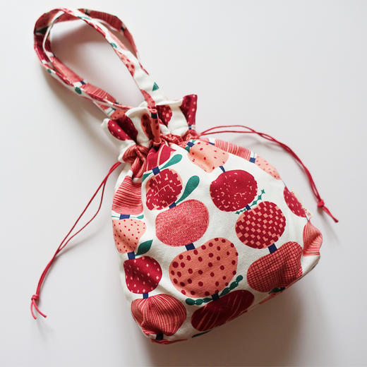 HUJI祤集Dilly手提袋插画小苹果红 商品图4