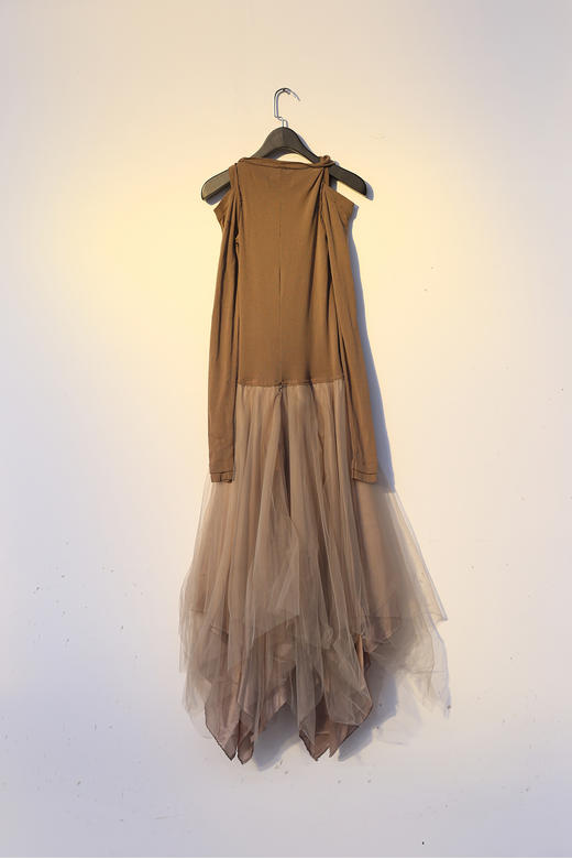 marclebihan2834露肩连衣裙taupe土色