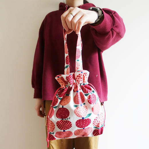 HUJI祤集Dilly手提袋插画小苹果红 商品图2