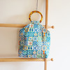 HUGOJIRO圆环柄手提包插画小花砖 商品缩略图1
