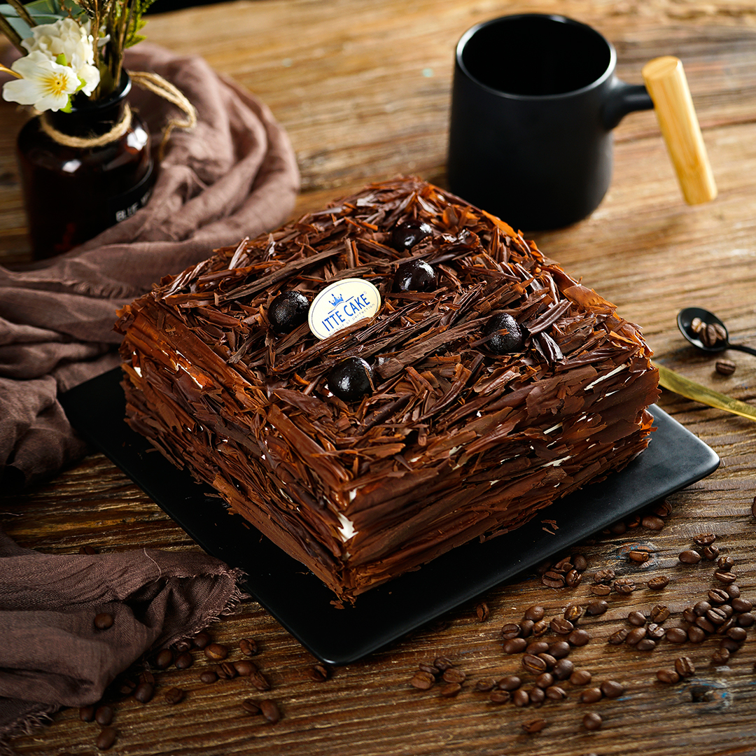 【德国黑森林】巧克力 黑樱桃 方型 巧克力蛋糕