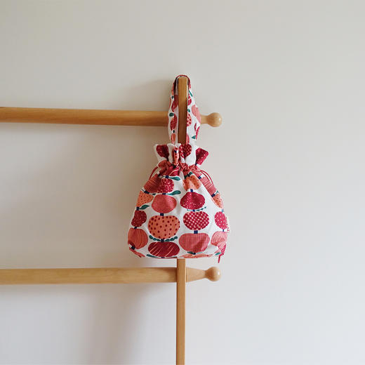 HUJI祤集Dilly手提袋插画小苹果红 商品图0