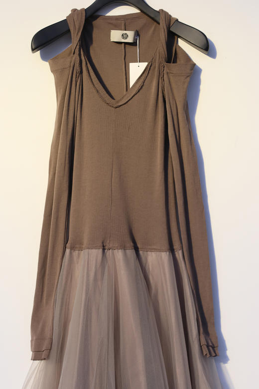marclebihan2834露肩连衣裙taupe土色