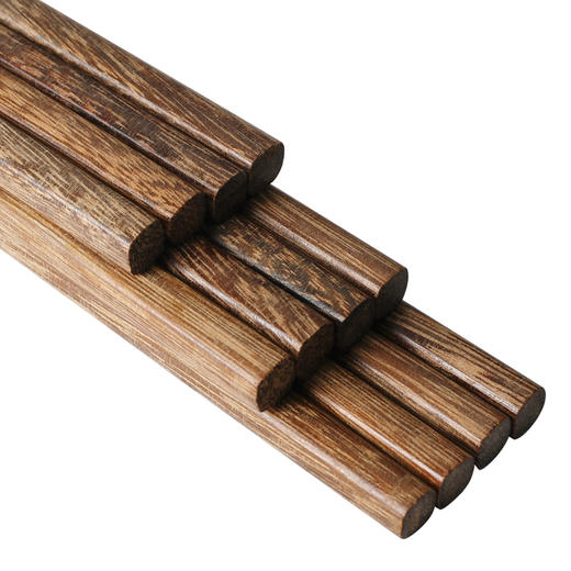 客满多天然无漆无蜡鹧鸪豆鸡翅木木筷子原木家用酒店筷子10双装km608