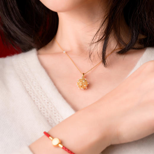 「 绣球 」转运珠项链 商品图3