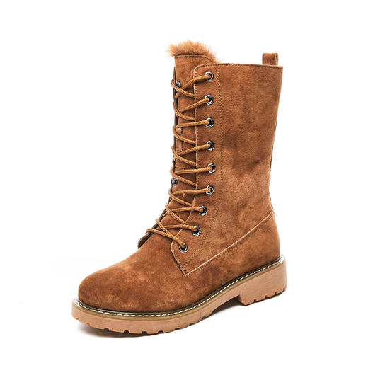 LP-803-18冬季新款真皮包子鞋滑雪保暖棉鞋 商品图4