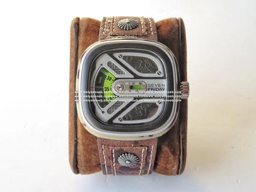 SV 2019年底压轴大作！七个星期五“墨西哥牛仔”M1B/02，原装机芯，316精钢。男士腕表，自动机械机芯，密底，皮表带 商品图9