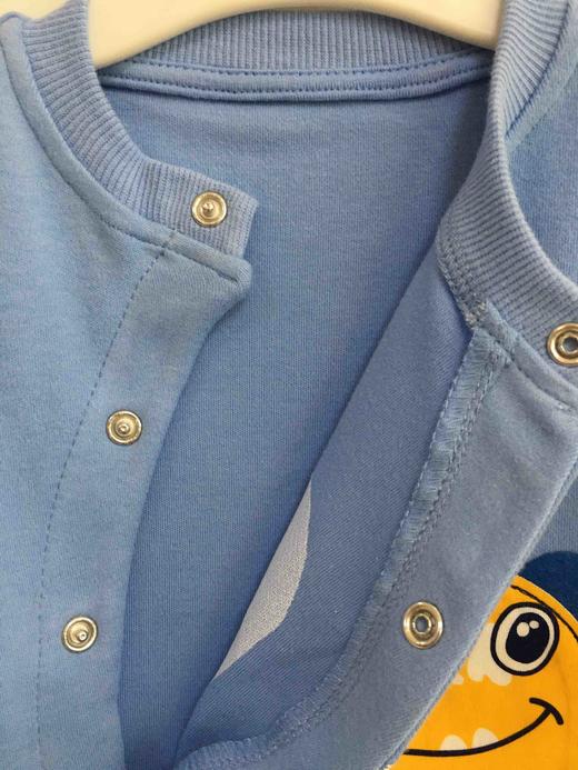 棉果果春秋季男童氨棉棉毛偏襟连体衣M112720220118 商品图4