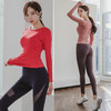 SM-S812-K903秋冬新款瑜伽服套装健身服女长袖套装（带胸垫） 商品缩略图3